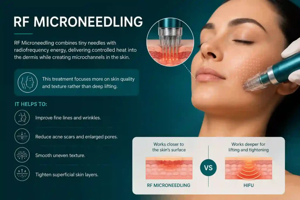 What Does RF Microneedling Do That HIFU Alone Cannot Boston