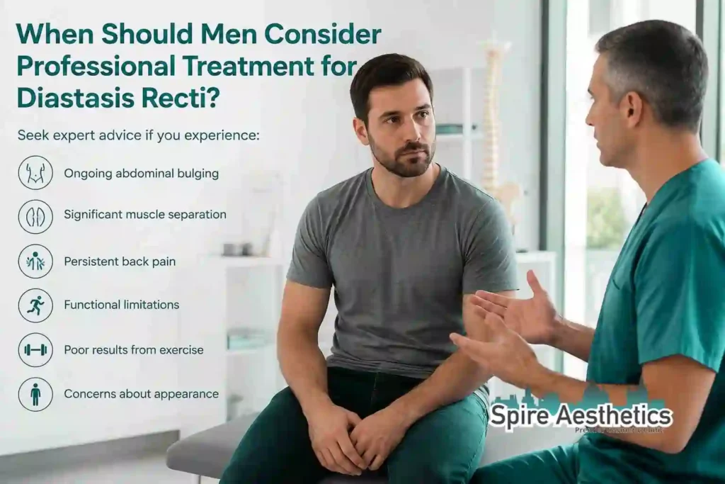 When Should Men Consider Professional Treatment for Diastasis Recti Boston?