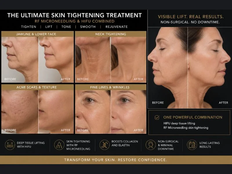 Results of combined treatment for the ultimate skin tightening treatment Boston