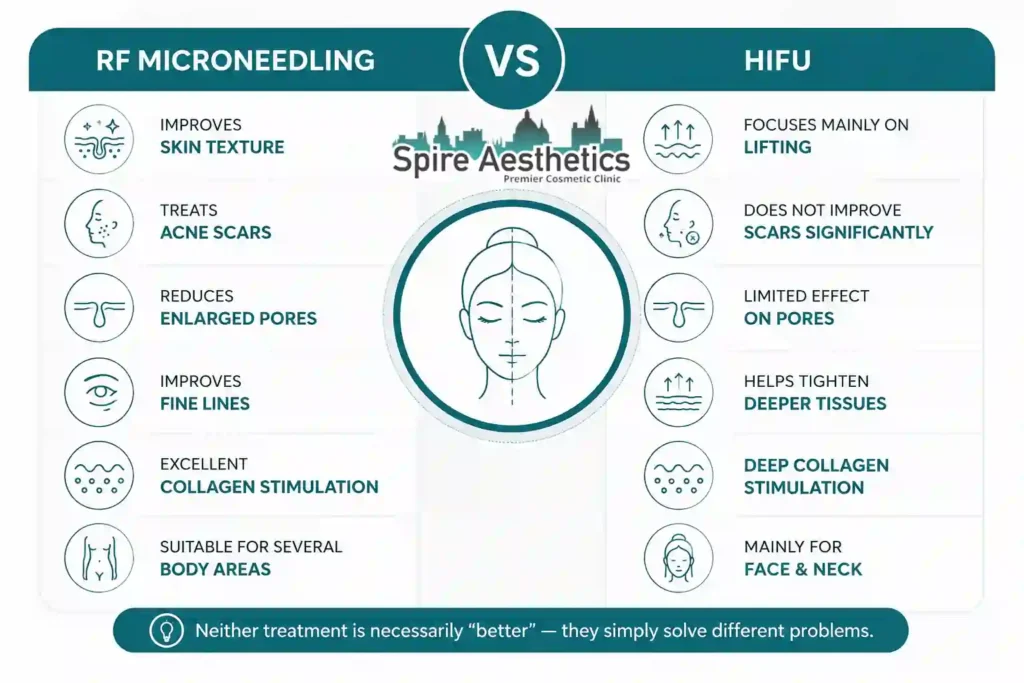 RF Microneedling vs HIFU: Which Treatment Gives Better Results Boston?